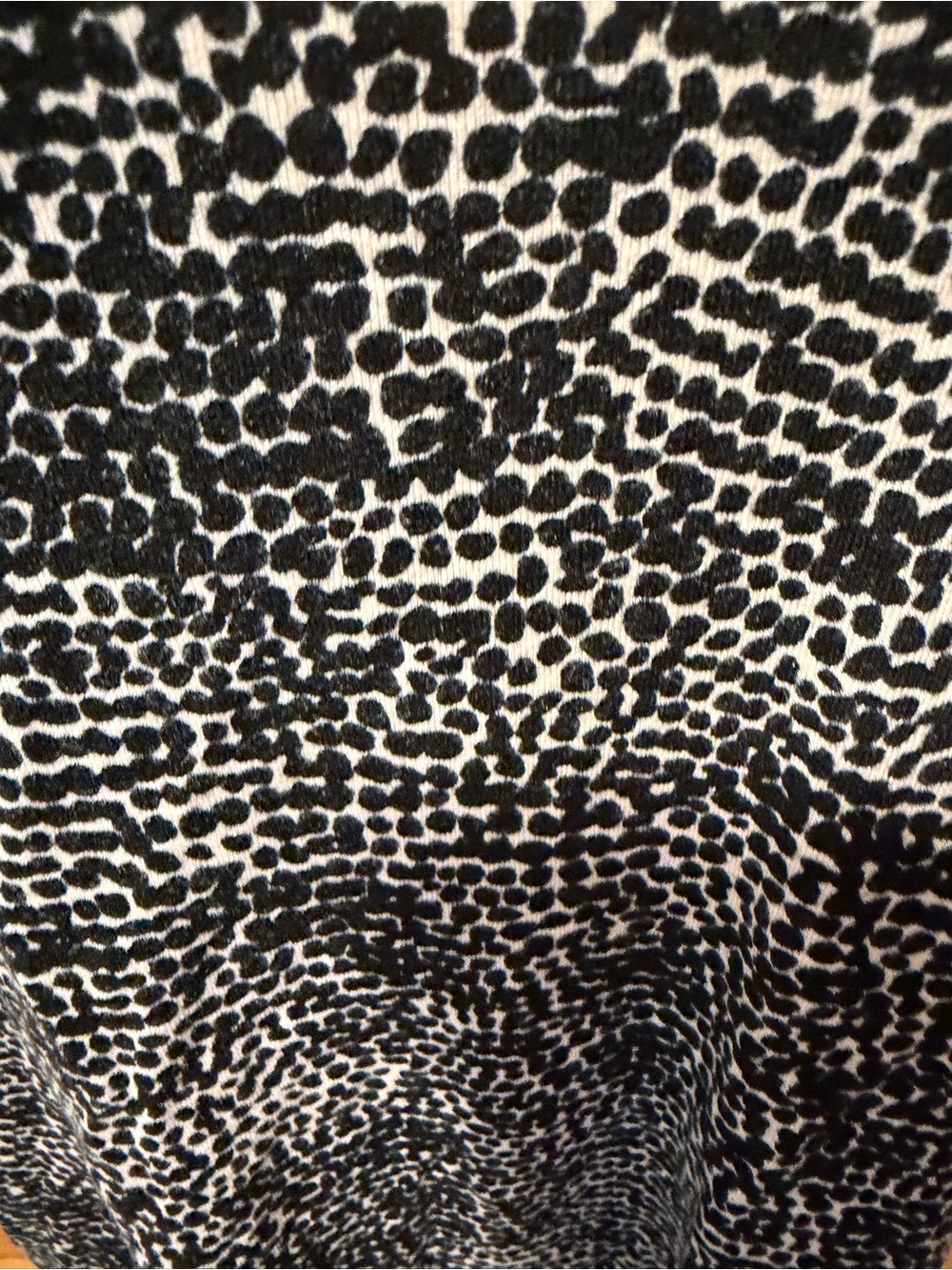 Black & White Crew Neck Patterned Versatile Everyday Top - Picture 3 of 4